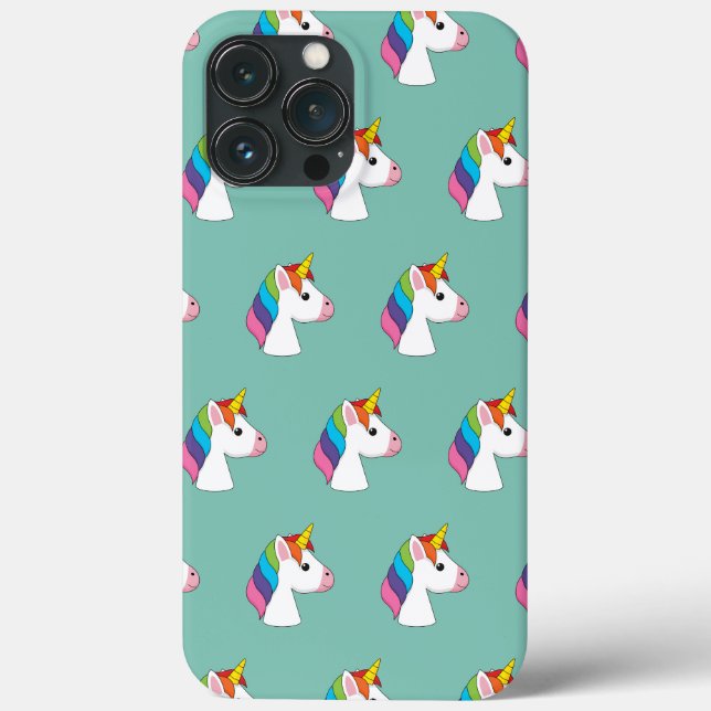 Cute Magical Unicorn with Colourful Hair Case-Mate iPhone Case (Back)