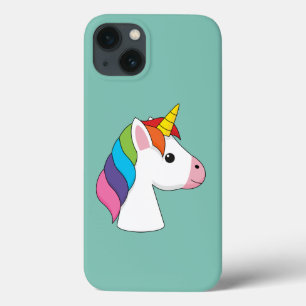 Cute Magical Unicorn with Colourful Hair iPhone 13 Case