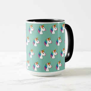Cute Magical Unicorn with Colourful Hair Mug