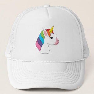 Cute Magical Unicorn with Colourful Hair Trucker Hat