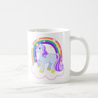 Cute Magical Unicorn with rainbow (Customizable!) Coffee Mug
