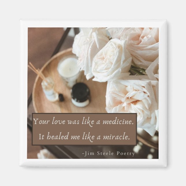 Cute magnet expressing love for a caregiver (Front)