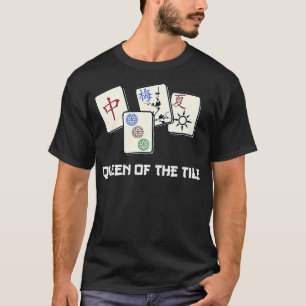 Cute Mah Jong Queen Of The Tile Chinese Jewish Gam T-Shirt