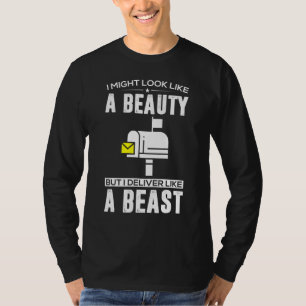 Cute Mail Lady Mail Carrier Postal Worker Uniform T-Shirt