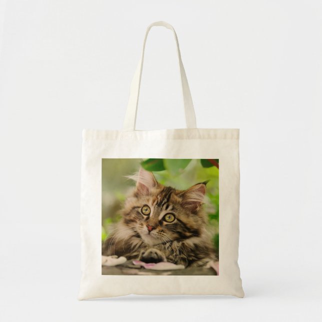Cute Maine Coon kitten Tote Bag (Front)
