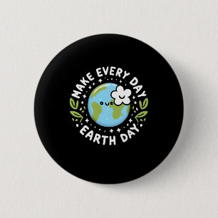 Cute Make Everyday Earth Day Kids 2 Inch Round Button