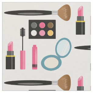 Cute Makeup Set Pattern Fabric