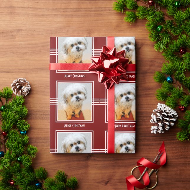 Cute Malshi Christmas Wrapping Paper (Holiday Gift)