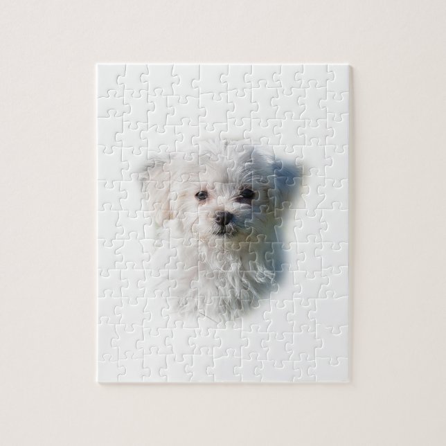 Cute Maltese Dog Jigsaw Puzzle (Vertical)