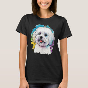 Cute Maltese Dog on Maltese dog 1 T-Shirt