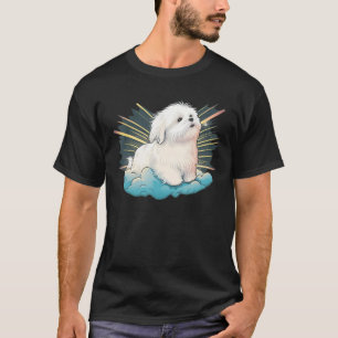 Cute Maltese Dog on Maltese dog  6 T-Shirt