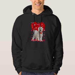 Cute Maltese Dog Valentines Day Heart Puppy Lover Hoodie