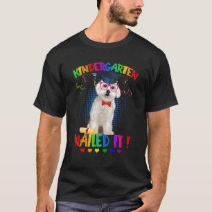 Cute Maltese Graduation Class Of 22 Kindergarten N T-Shirt