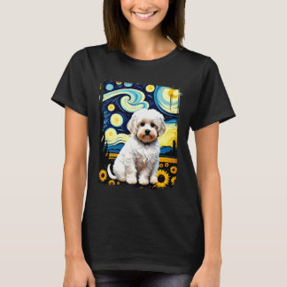 Cute Maltipoo Dog Pop Art Colourful Design Poodle  T-Shirt
