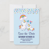 Cute Mama & Baby Unicorn Magical Illustrated