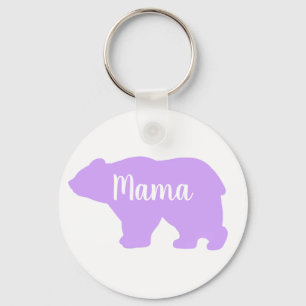 Cute Mama bear design mothers day gift Keychain