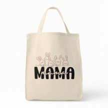 Cute Mama Bunny Tote Bag – Mother's Day Gift
