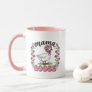 Cute Mama goose word art Mug