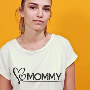 Cute Mama Mommy and Me Hearts Matching Set T-Shirt