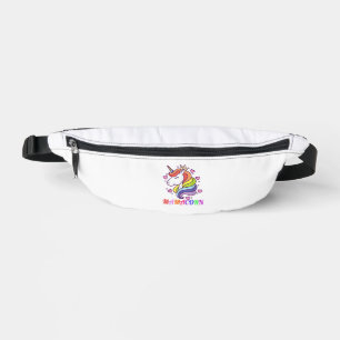 Cute Mamacorn Unicorn Mom Birthday Outfit Rainbow Fanny Pack