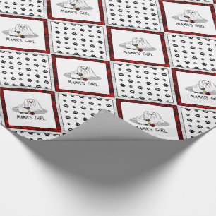 Cute Mama's Girl #2 Maltese Dog - Maltese Mom Wrapping Paper
