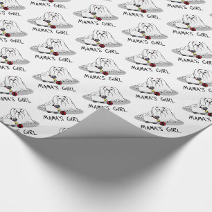 Cute Mama's Girl #2 Maltese Dog - Maltese Mom Wrapping Paper