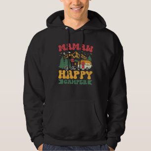 Cute Mamaw Of The Happy Camper Groovy Camping Trip Hoodie