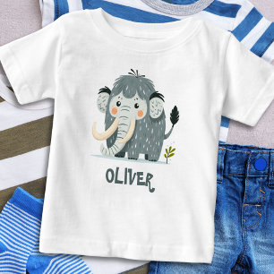 Cute Mammoth Personalized Baby T-Shirt