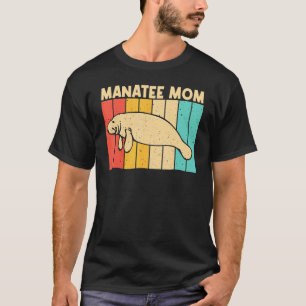 Cute Manatee For Mom Women Sea Cow Dugong Manatee T-Shirt