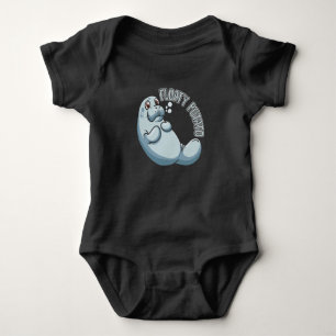 Cute Manatee Lover Floaty Potato Fun Baby Bodysuit