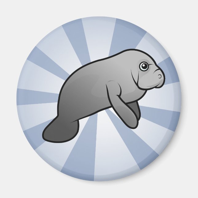 Cute Manatee Magnet (Front)