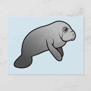 Cute Manatee Postcard
