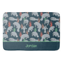 Cute Manatees Sealife Animals Pattern