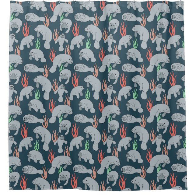 Cute Manatees Under the Sea Pattern (Front)
