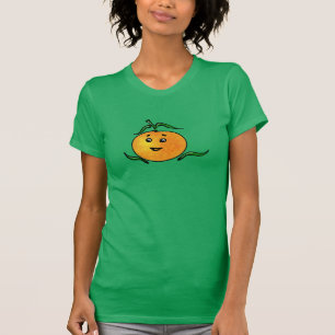 Cute Mandarin Orange with Smiling Face T-Shirt