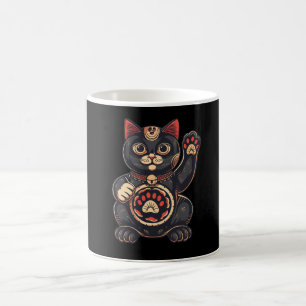  cute Maneki Neko cat print drawn Japanese  Coffee Mug