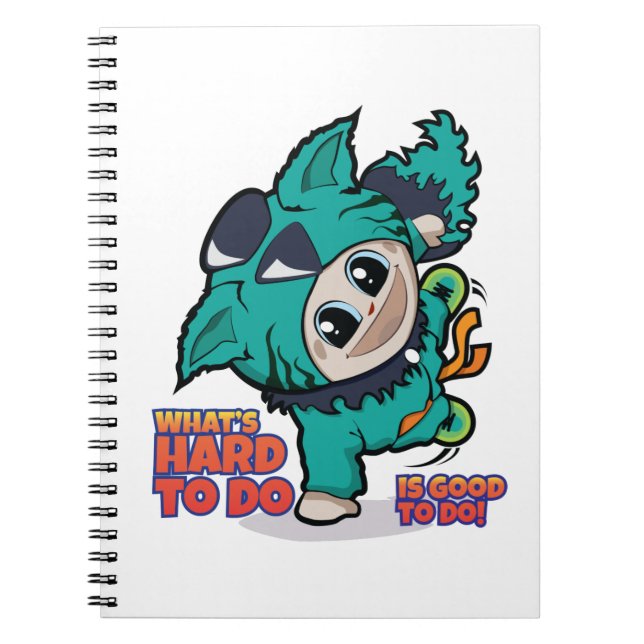 Cute manga cartoon notebook (Front)