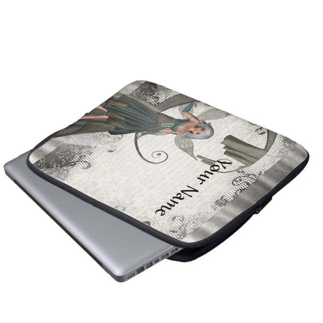 Cute manga fairy laptop sleeve (Front Bottom)