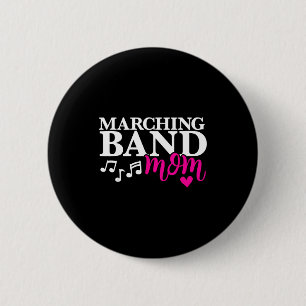 Cute marching band mom design - band mama design C 2 Inch Round Button