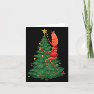 Cute Marcus The Worm Merry Christmas Santa Marcus  Card
