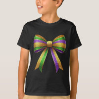 Cute Mardi Gras Fat Coquette Bow Tuesday Kids Girl