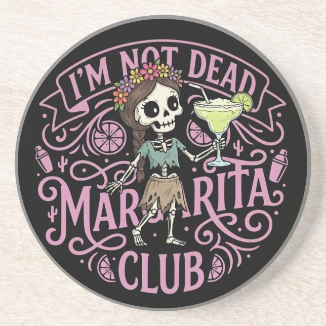 Cute Margarita  Skelton Coaster (Front)