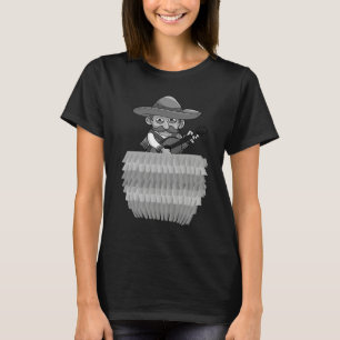 Cute Mariachi In Pocket  Cinco De Mayo  Men Women T-Shirt