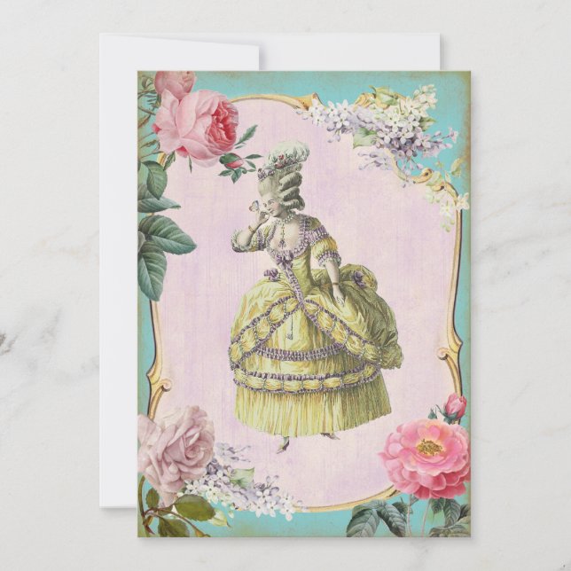Cute Marie Antoinette - RSVP / Invitation (Front)