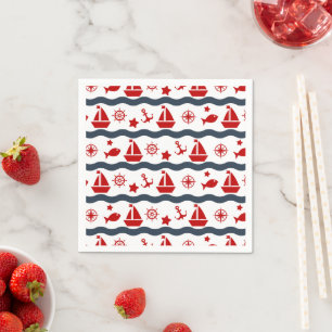 Cute Maritime Pattern Napkin