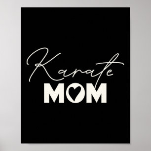Cute Martial Arts Mother's Day Karate Mom  Poster
