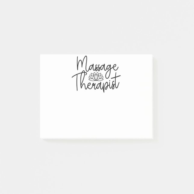 Cute Massage Therapist Post-it Notes (Front)