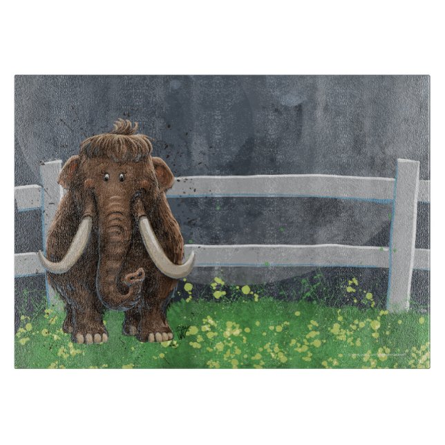 Cute Mastodon Cutting Board (Front)
