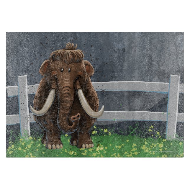 Cute Mastodon Cutting Board (Front)