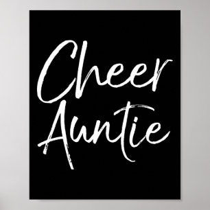 Cute Matching Family Cheerleader Aunt Gift Cheer A Poster